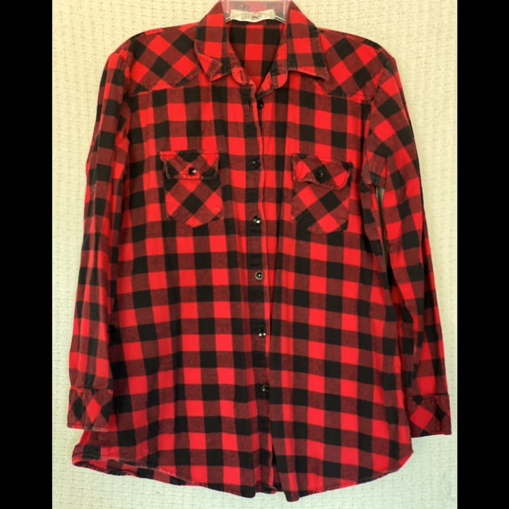 Ochenta button down flannel - Picture 2 of 7